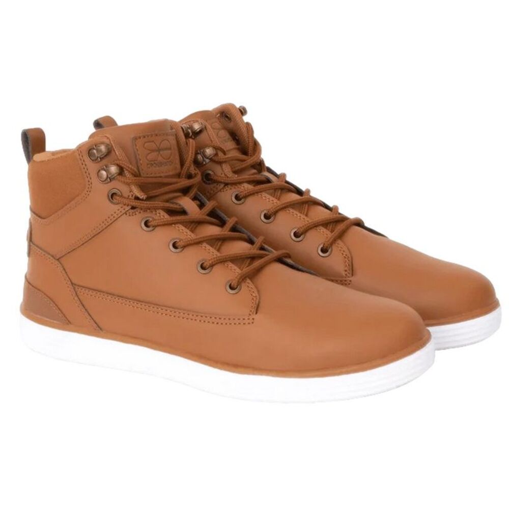 Crosshatch Mens Staiger Leather Sneakers / Brown